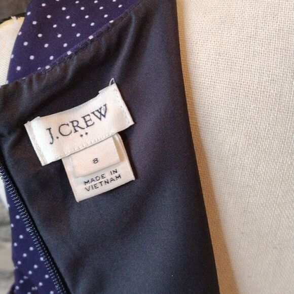 NWOT J. Crew Polka Dot Dress - Picture 6 of 9